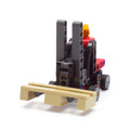 Forklift with pallet