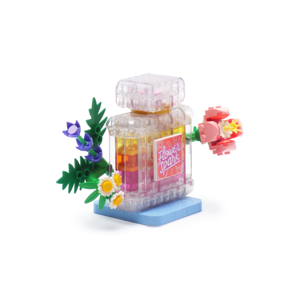 Floral Decor Perfume Bottle