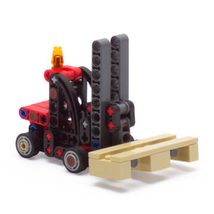 Forklift with pallet